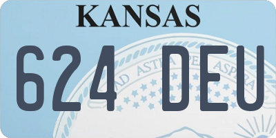KS license plate 624DEU