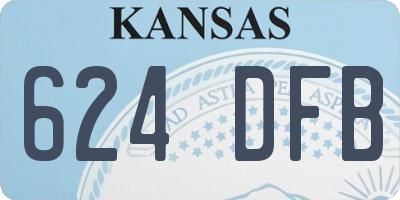KS license plate 624DFB