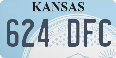 KS license plate 624DFC