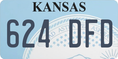 KS license plate 624DFD