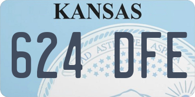 KS license plate 624DFE