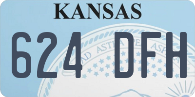 KS license plate 624DFH