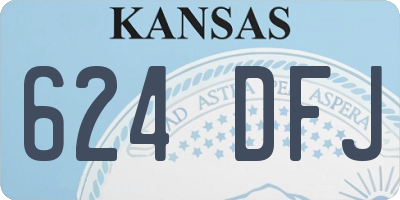 KS license plate 624DFJ