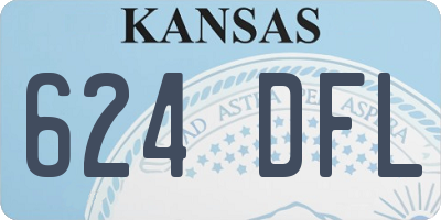KS license plate 624DFL