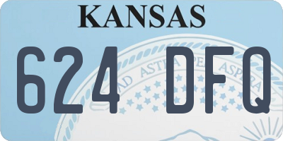 KS license plate 624DFQ