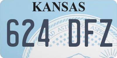 KS license plate 624DFZ