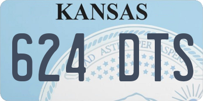 KS license plate 624DTS