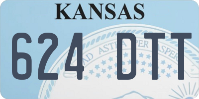 KS license plate 624DTT