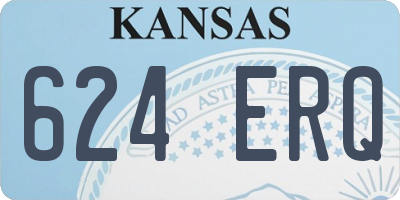 KS license plate 624ERQ