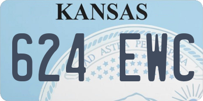 KS license plate 624EWC
