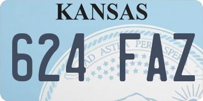 KS license plate 624FAZ