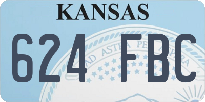 KS license plate 624FBC