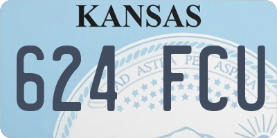 KS license plate 624FCU