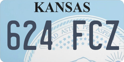 KS license plate 624FCZ