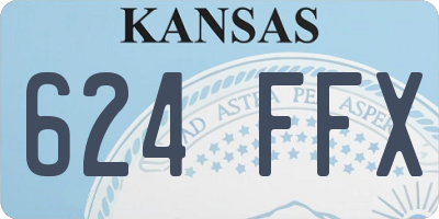 KS license plate 624FFX