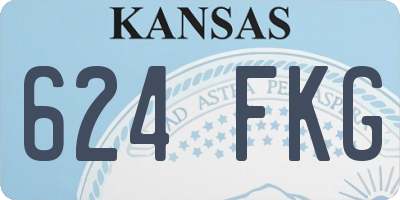 KS license plate 624FKG