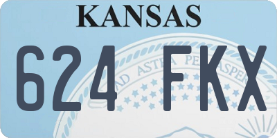 KS license plate 624FKX
