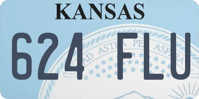 KS license plate 624FLU