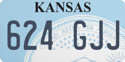 KS license plate 624GJJ
