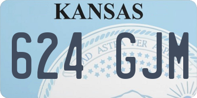 KS license plate 624GJM