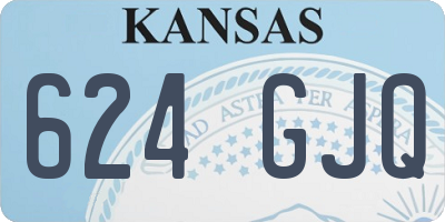KS license plate 624GJQ