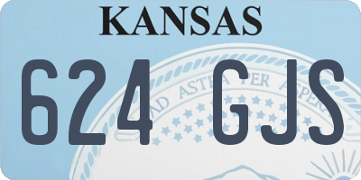 KS license plate 624GJS