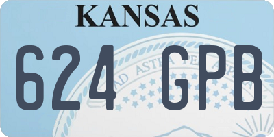 KS license plate 624GPB