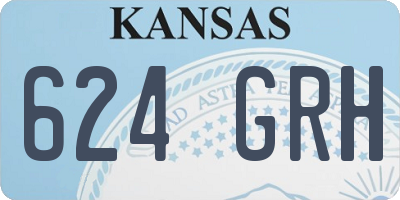 KS license plate 624GRH