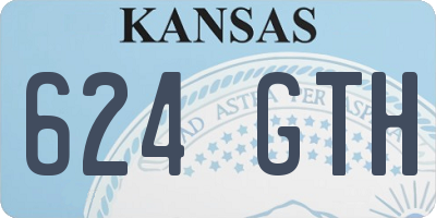 KS license plate 624GTH