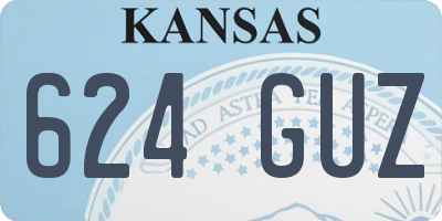 KS license plate 624GUZ