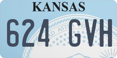 KS license plate 624GVH