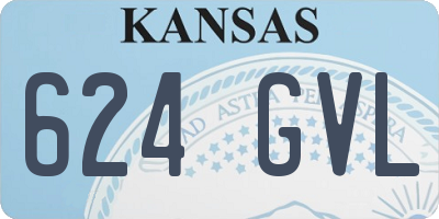 KS license plate 624GVL