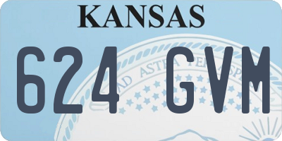 KS license plate 624GVM