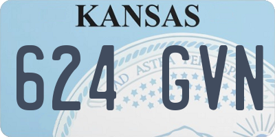 KS license plate 624GVN
