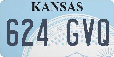 KS license plate 624GVQ