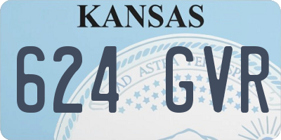 KS license plate 624GVR