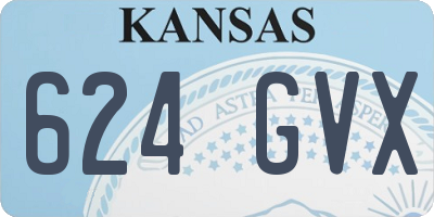 KS license plate 624GVX