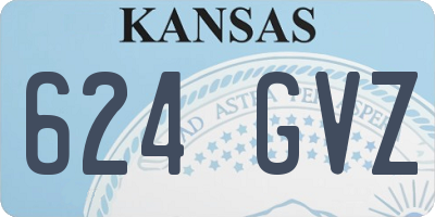 KS license plate 624GVZ