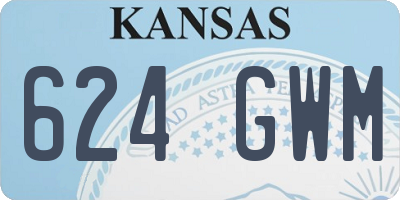 KS license plate 624GWM