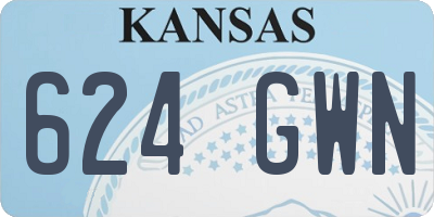 KS license plate 624GWN