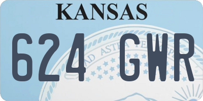 KS license plate 624GWR