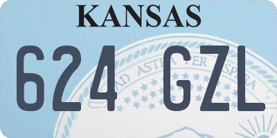 KS license plate 624GZL