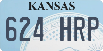 KS license plate 624HRP