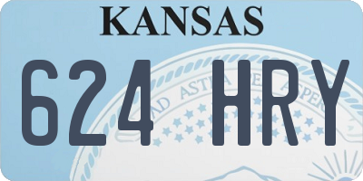 KS license plate 624HRY