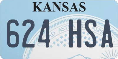 KS license plate 624HSA