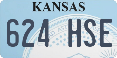 KS license plate 624HSE