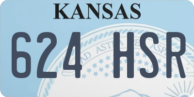 KS license plate 624HSR