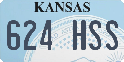 KS license plate 624HSS