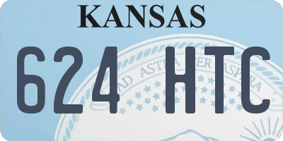 KS license plate 624HTC