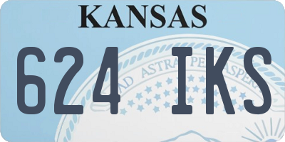 KS license plate 624IKS